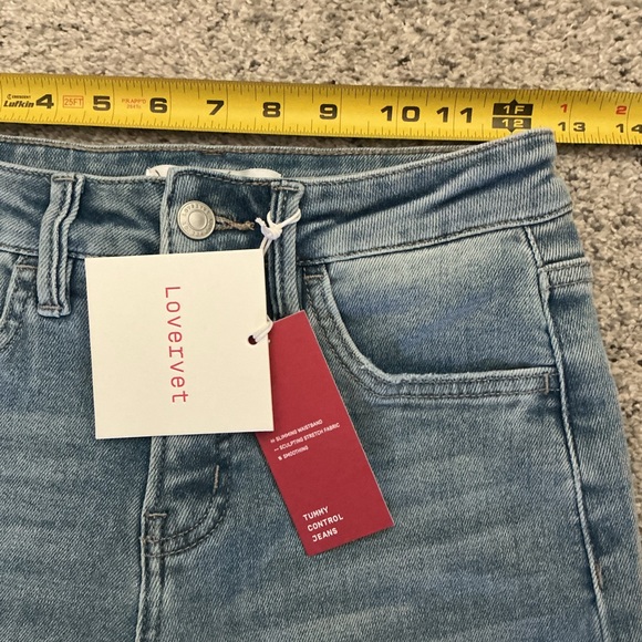 NWT Lovervet Light Blue Flare Jeans - Picture 8 of 15